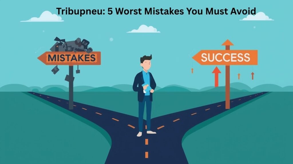 Tribupneu worst mistakes to avoid for success roadmap illustration