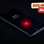 Smartphone displaying an incoming call from 832-400-0844, highlighting a potential scam alert and the importance of call safety awareness.