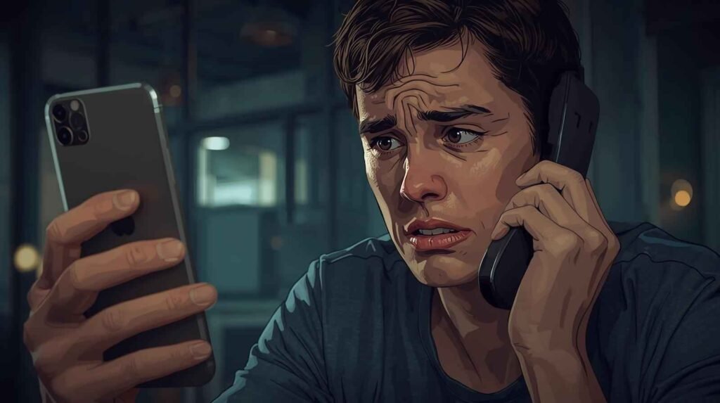 Smartphone displaying an incoming call from 832-400-0844, highlighting a potential scam alert and the importance of call safety awareness.